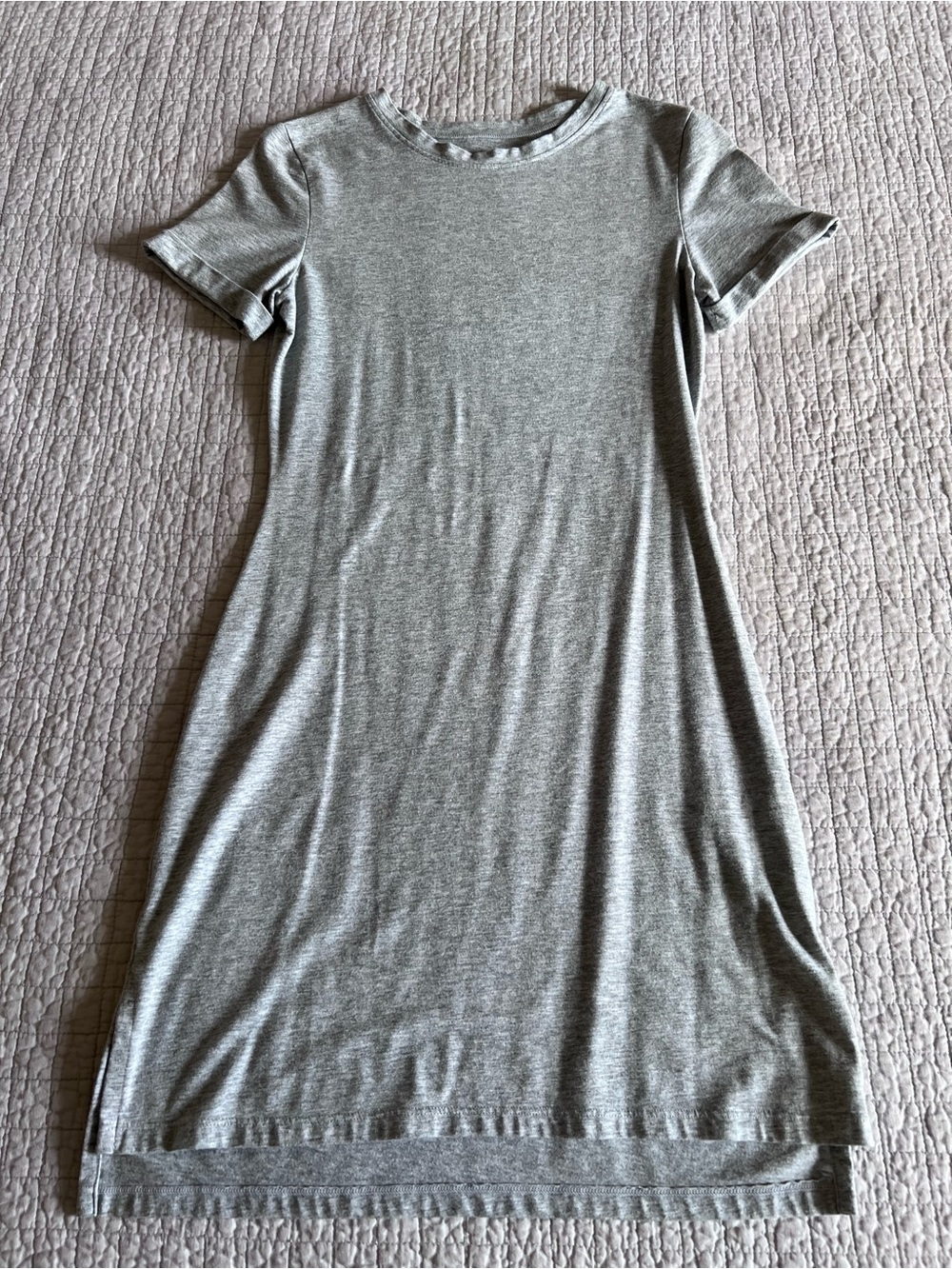 Alphalete Heather Gray Mini T-Shirt Dress